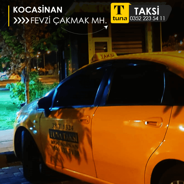 Fevzi Çakmak Mahallesi için hızlı taksi hizmeti.