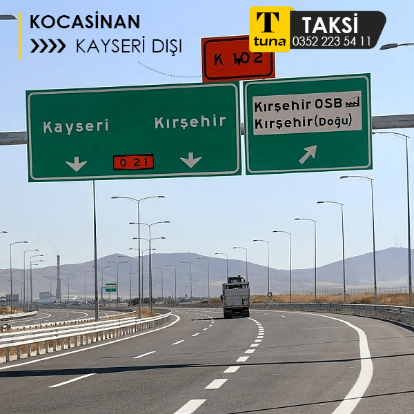 Kocasinan’dan şehir dışına konforlu taksi ulaşımı.