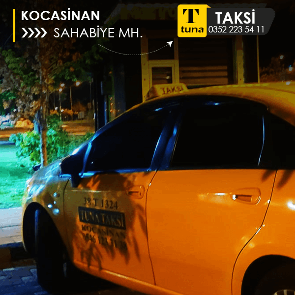 Sahabiye Mahallesi'nde taksi çağırın.